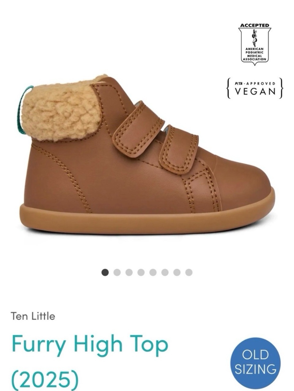 Kids Ten Little Lined High Tops